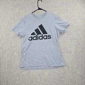 Adidas Gray Amplifier Tee M/M Cotton Blend T-Shirt